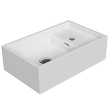 CDesign 485mm Matte White Rectangular Wall Hung Basin
